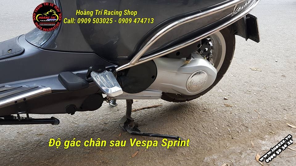 Độ gác chân sau xe Vespa Sprint-Primavera , Vespa Lx -Vespa S